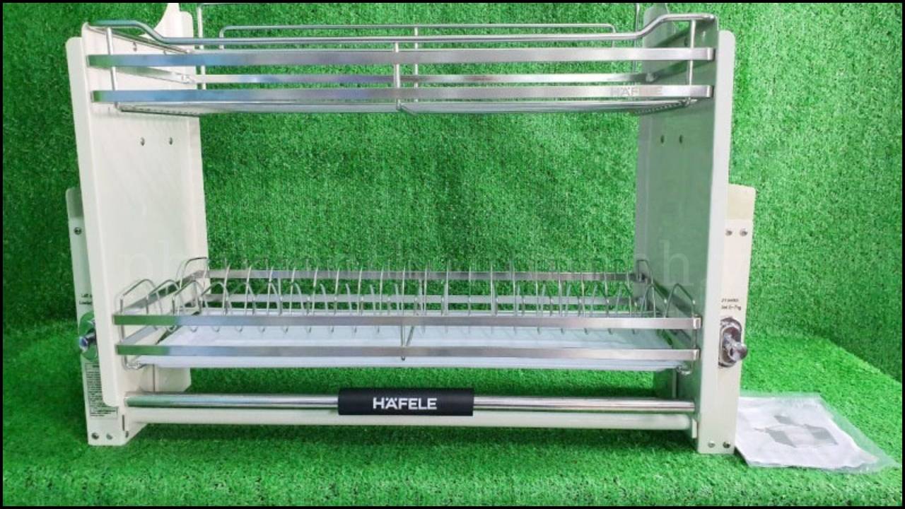 Giá bát nâng hạ Hafele – Giải pháp cho tủ bếp trên cao