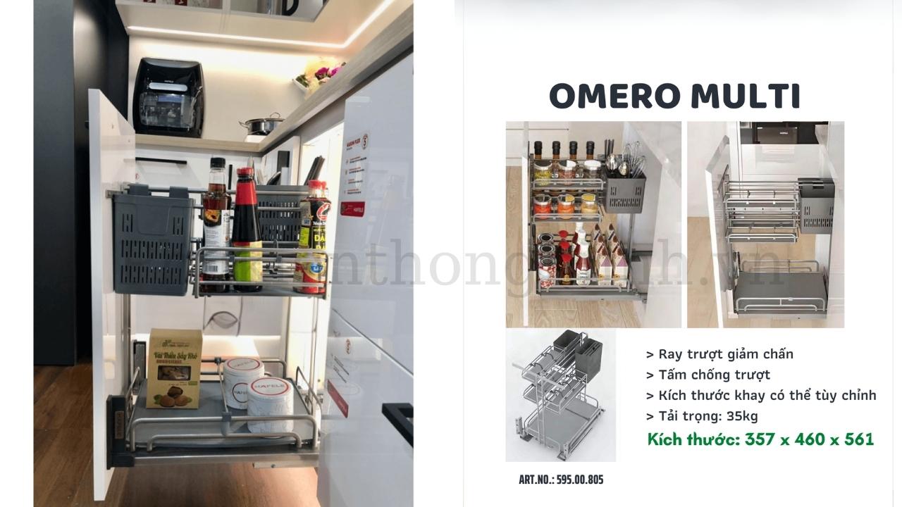 Kệ Dao Thớt Omero Multi 400mm Kosmo 595.00.805