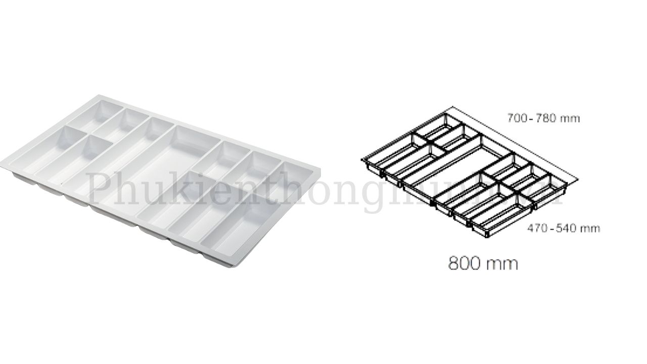Khay Chia Thìa Dĩa Hafele 800mm Hafele Classico Trắng 556.52.748