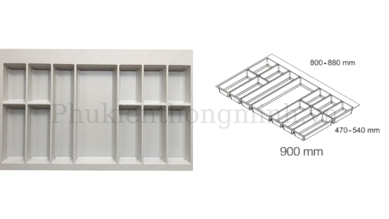 Khay Chia Thìa Dĩa Hafele 900mm Classico Trắng 556.52.749