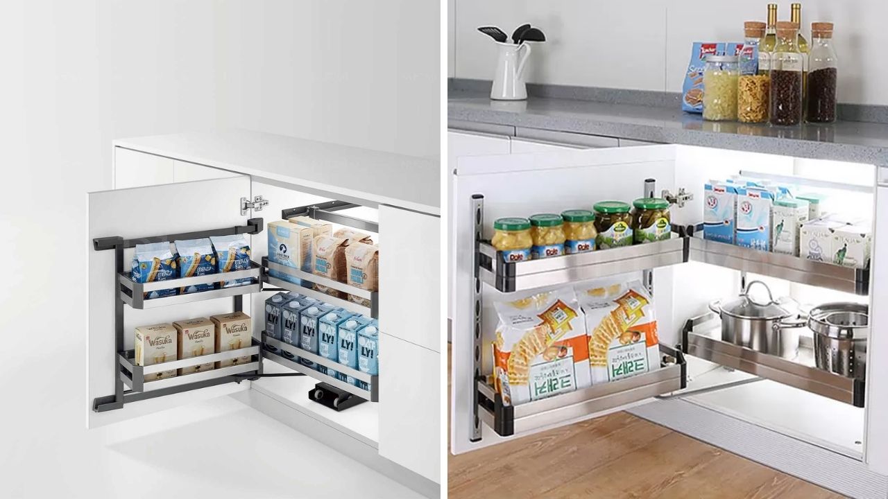 Mẹo sắp xếp thực phẩm hiệu quả trên tủ đồ khô 2 tầng Eurogold inox hộp