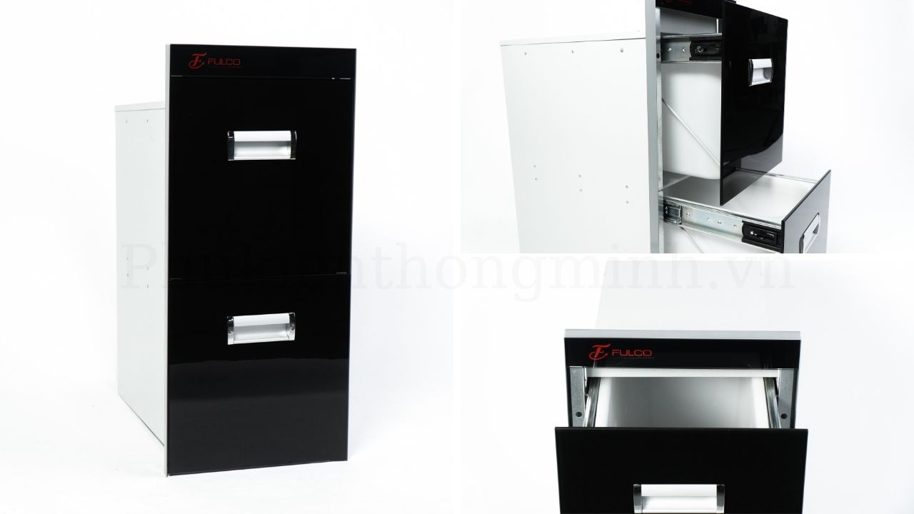 Thùng Gạo 2 Ngăn Kéo Mặt Gương Fulco FC35