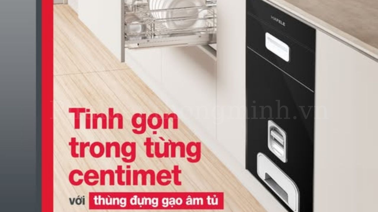 Thùng Gạo Âm Tủ Hafele