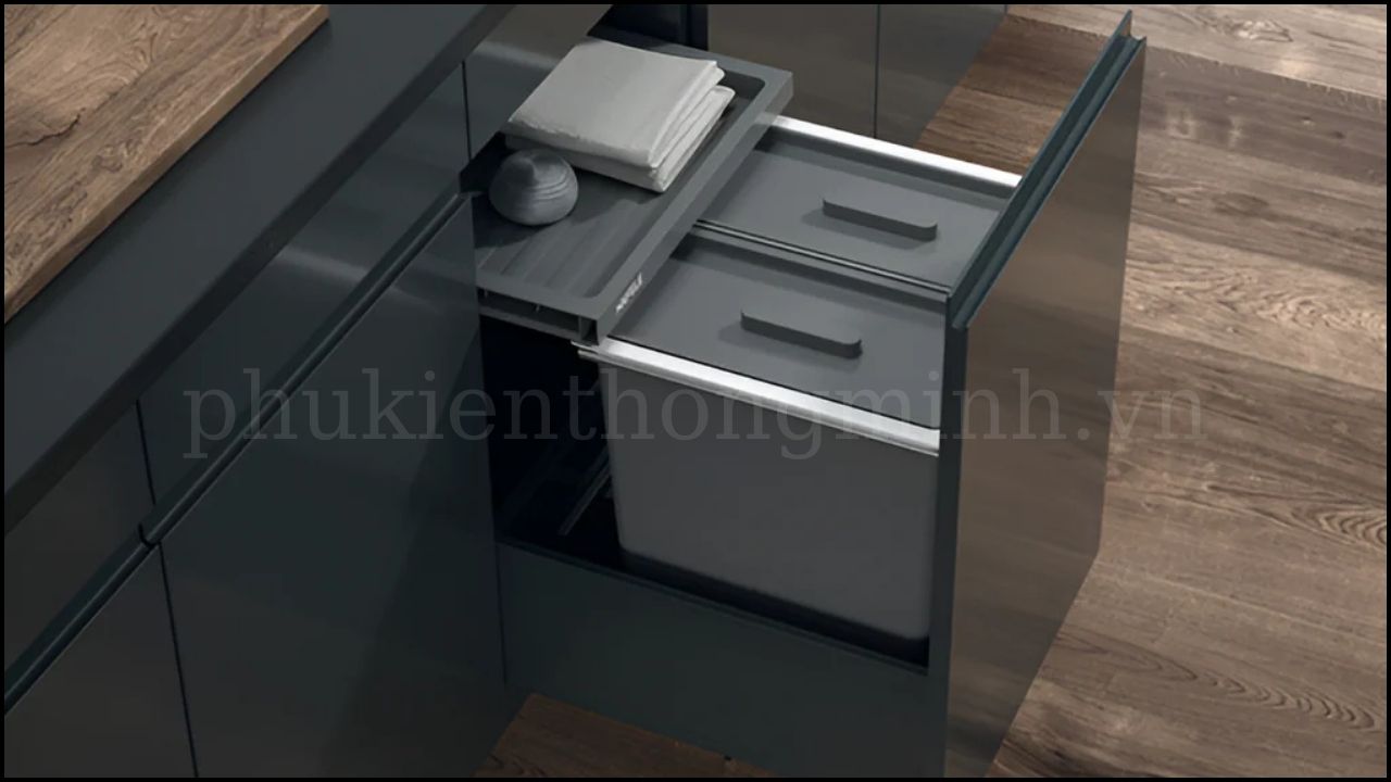 Thùng rác Hafele – Giữ gian bếp sạch sẽ, thẩm mỹ