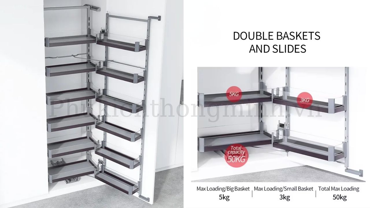 Tính năng thông minh của tủ đồ khô 6 tầng cánh mở Eurogold vách kính