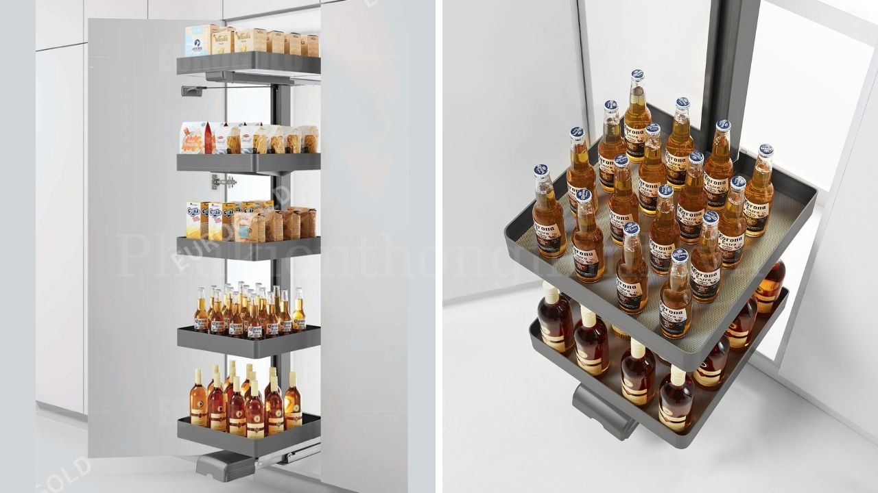 Tủ đồ khô 5 tầng cánh rút Eurogold
