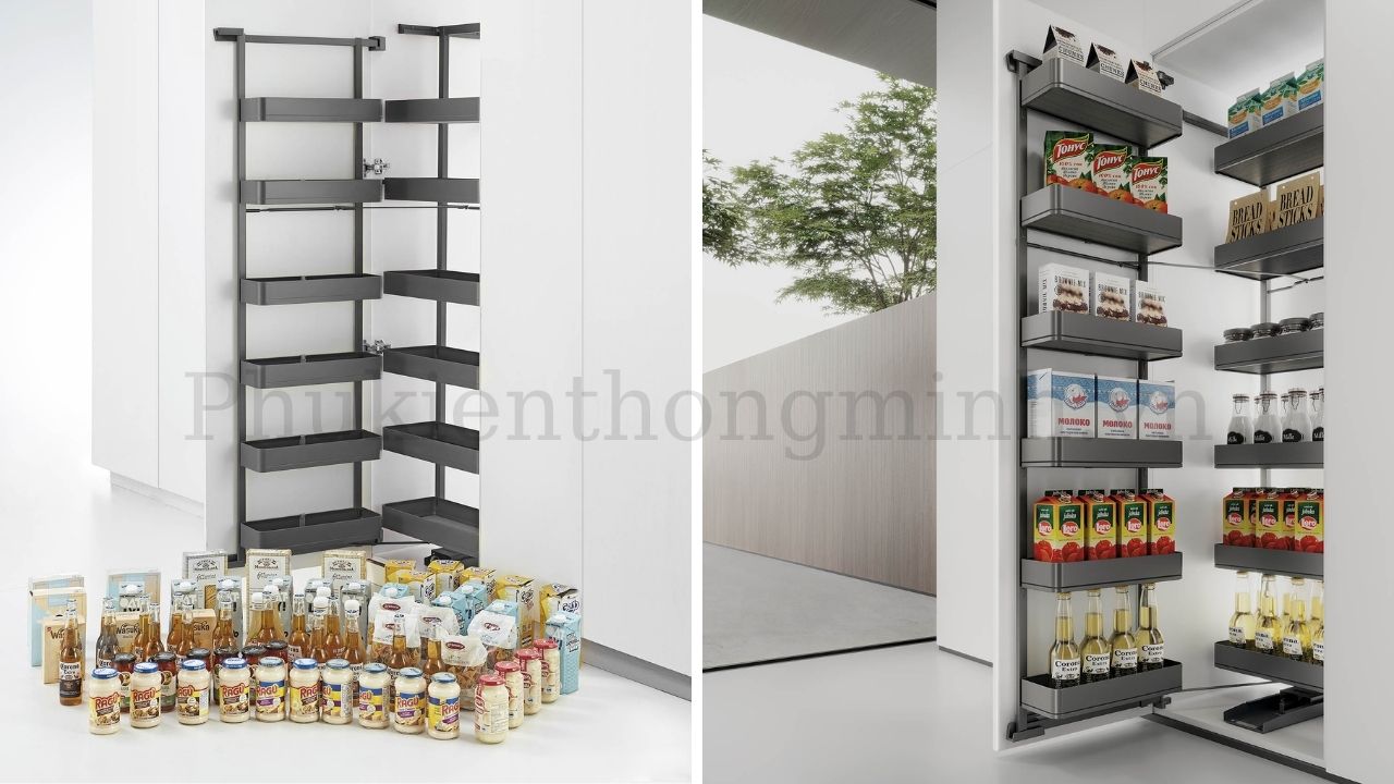 Tủ đồ khô 6 tầng cánh mở EUM Eurogold – Màu Ghi