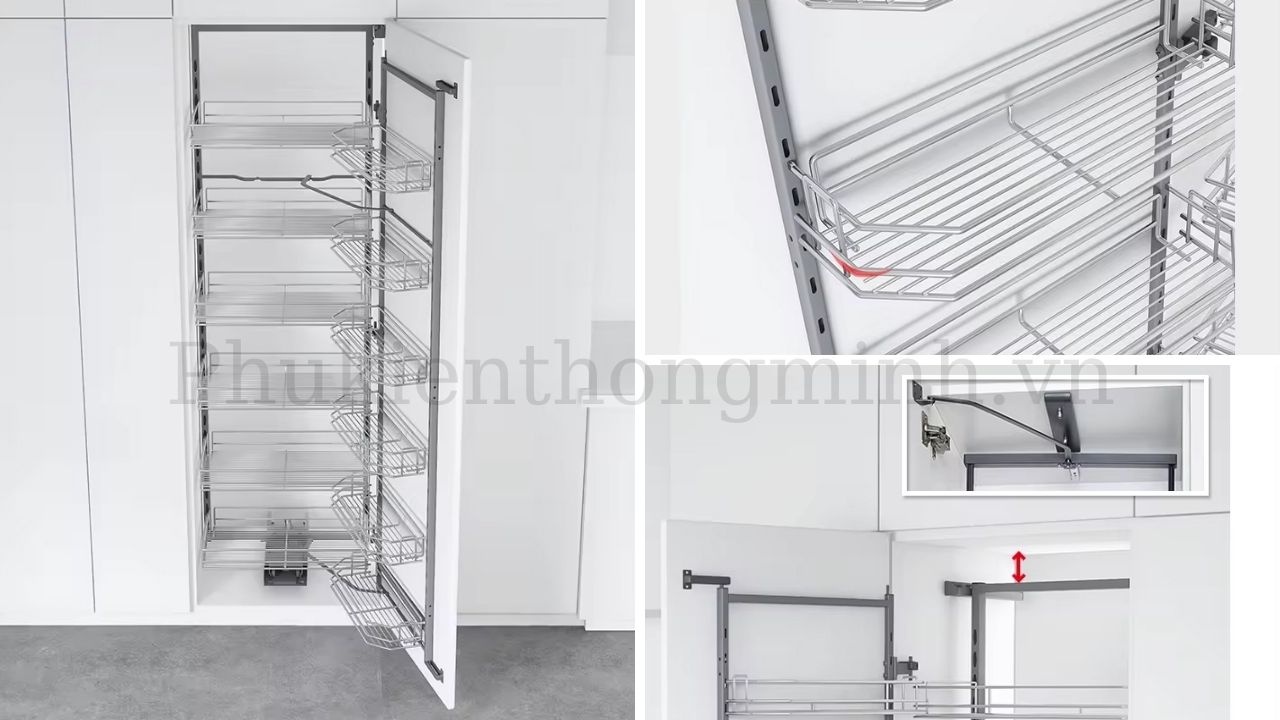 Tủ đồ khô 6 tầng cánh mở Eurogold bằng thép được tin dùng nhất