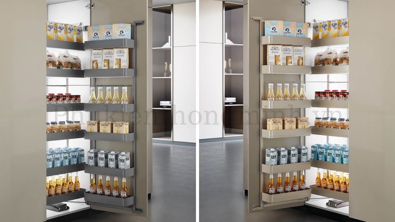 Tủ đồ khô 6 tầng cánh mở Eurogold nhôm