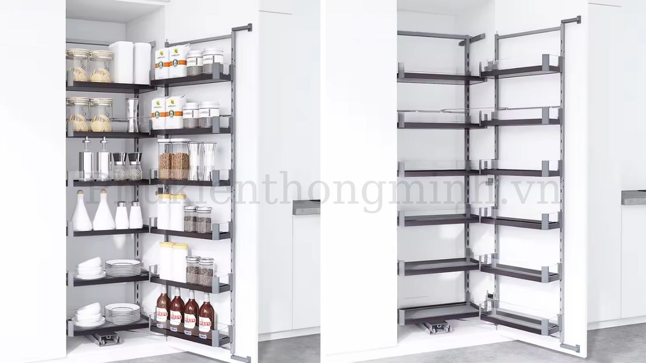 Tủ đồ khô 6 tầng cánh mở Eurogold vách kính MA Series nổi bật