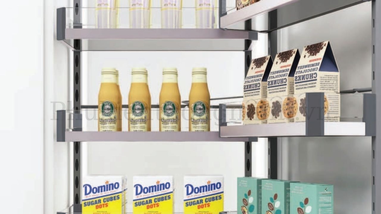 Tủ đồ khô 6 tầng cánh mở Eurogold vách kính