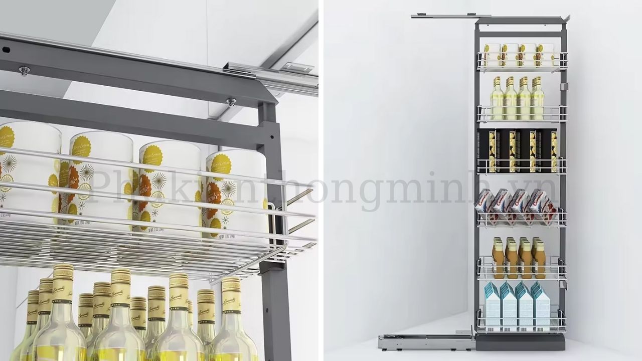 Tủ kho 6 tầng Inox 304 nan tròn cánh rút EP90640S | EKR11640