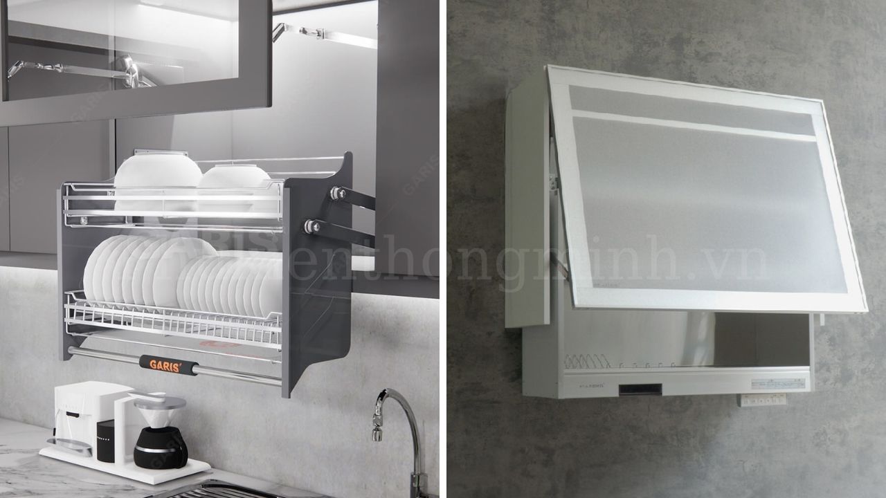 Các mẫu sản phẩm giá bát nâng hạ Garis nổi bật