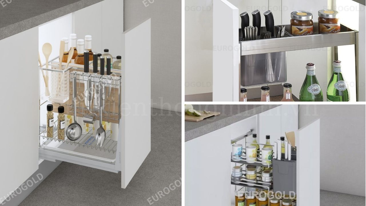 Các mẫu sản phẩm giá dao thớt Eurogold nổi bật dựa trên chất liệu