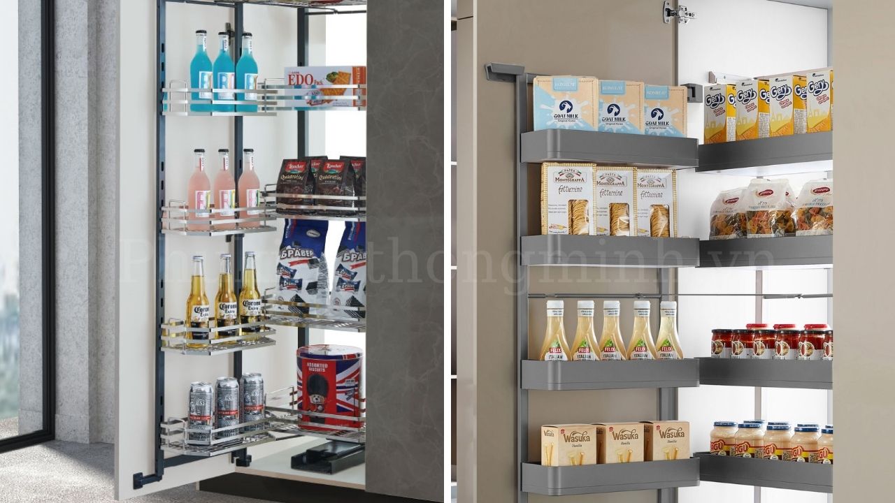 Cách sắp xếp thực phẩm khoa học trong hệ tủ kho 4 tầng Eurogold