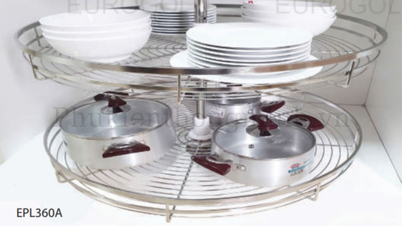 Cấu tạo của kệ mâm xoay inox 304 toàn phần