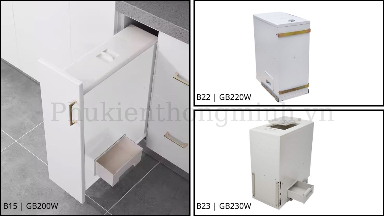 Dòng thùng gạo đứng gắn cánh Eurogold B15, B22, B23