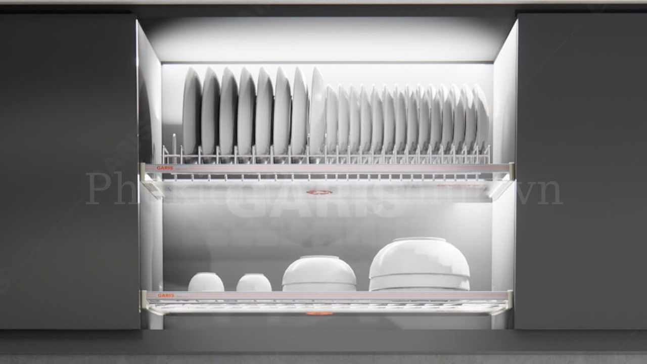 Giá bát cố định 2 tầng Inox 304 Garis