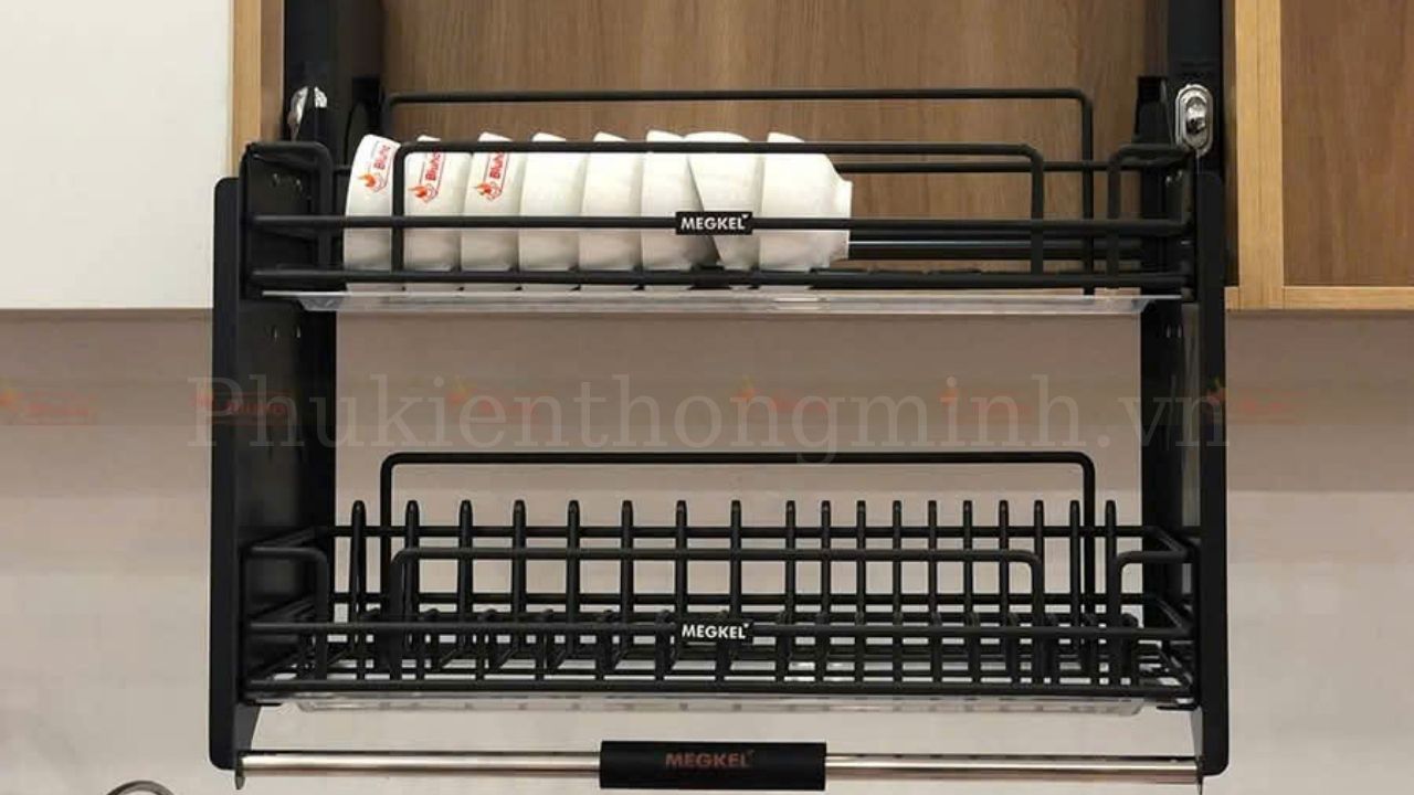 Giá bát nâng hạ cơ bằng thép nan oval Garis