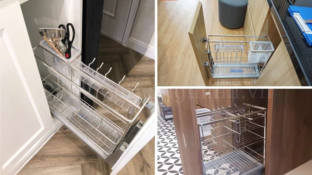 Giá dao thớt Eurogold có các kích thước cơ bản 200, 250, 300, 350 và 400mm