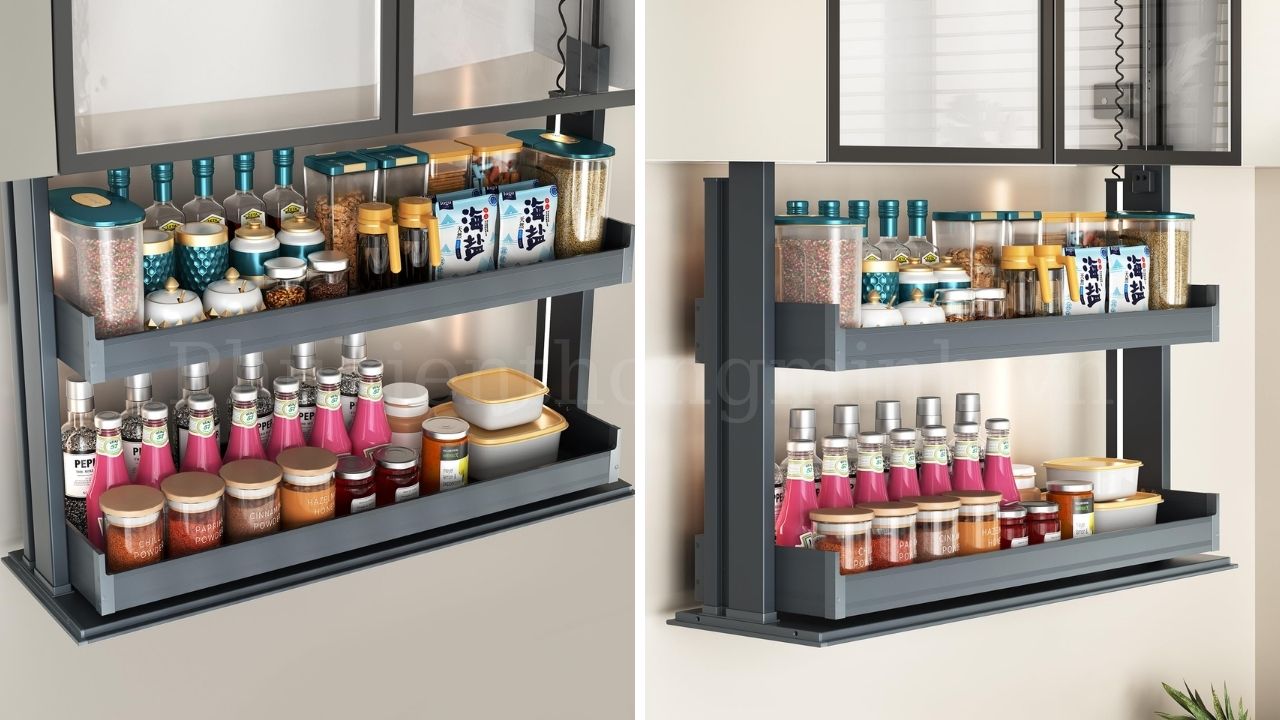 Giá gia vị điện Eurogold dòng EMS – Inox 304 siêu bền