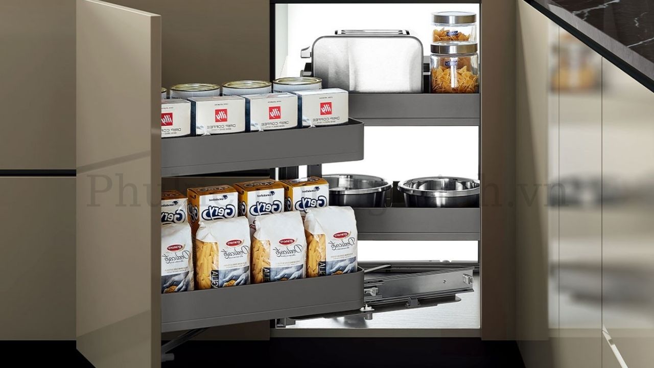 Giá liên hoàn Eurogold hộp nhôm màu ghi đậm