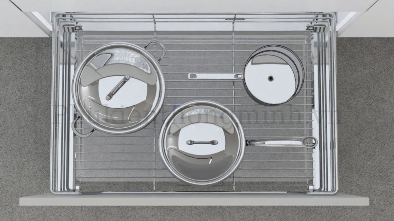 Giá xoong nồi Eurogold inox 304 nan tròn