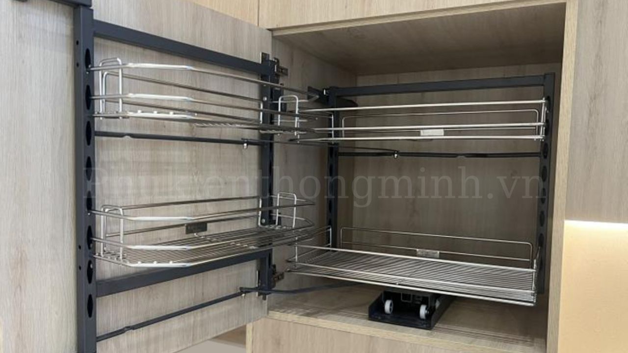 Hệ giá kho 2 tầng inox 304 cánh mở CP040245 và CP040260