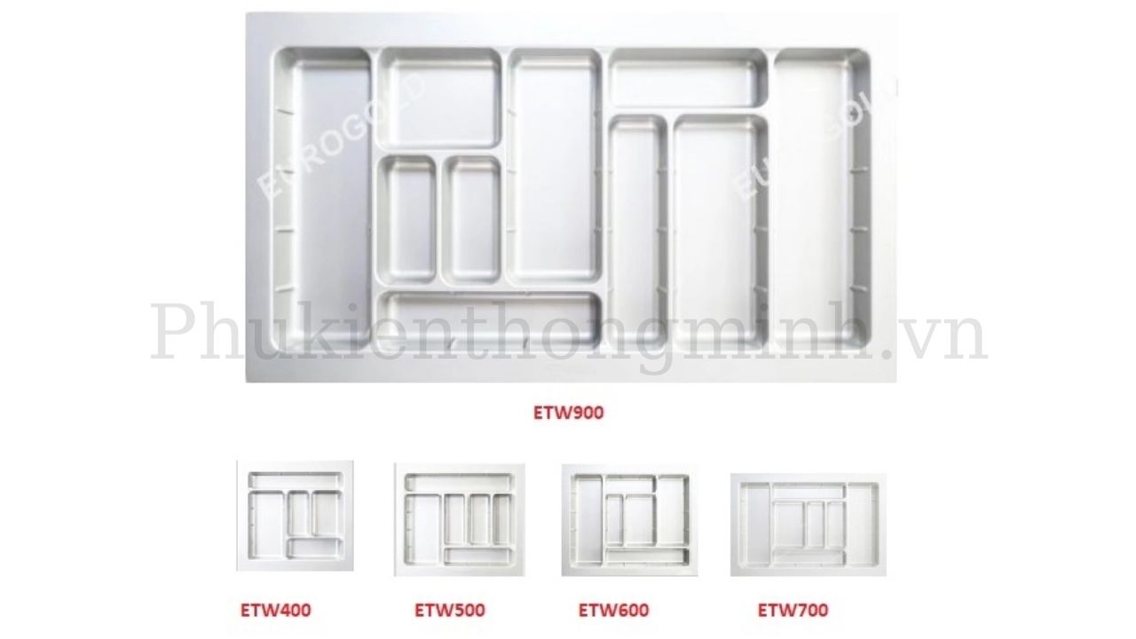 Khay chia nhựa Eurogold ETC màu trắng
