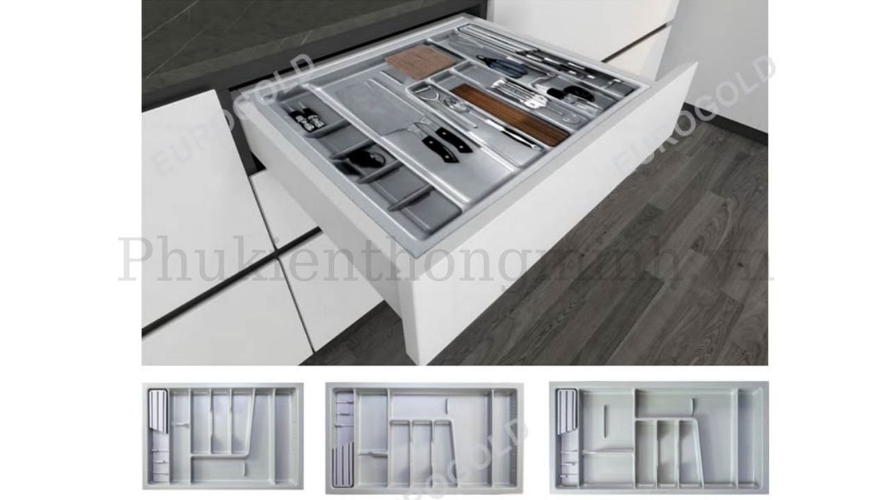 Khay chia thìa dĩa nhựa Eurogold ETP