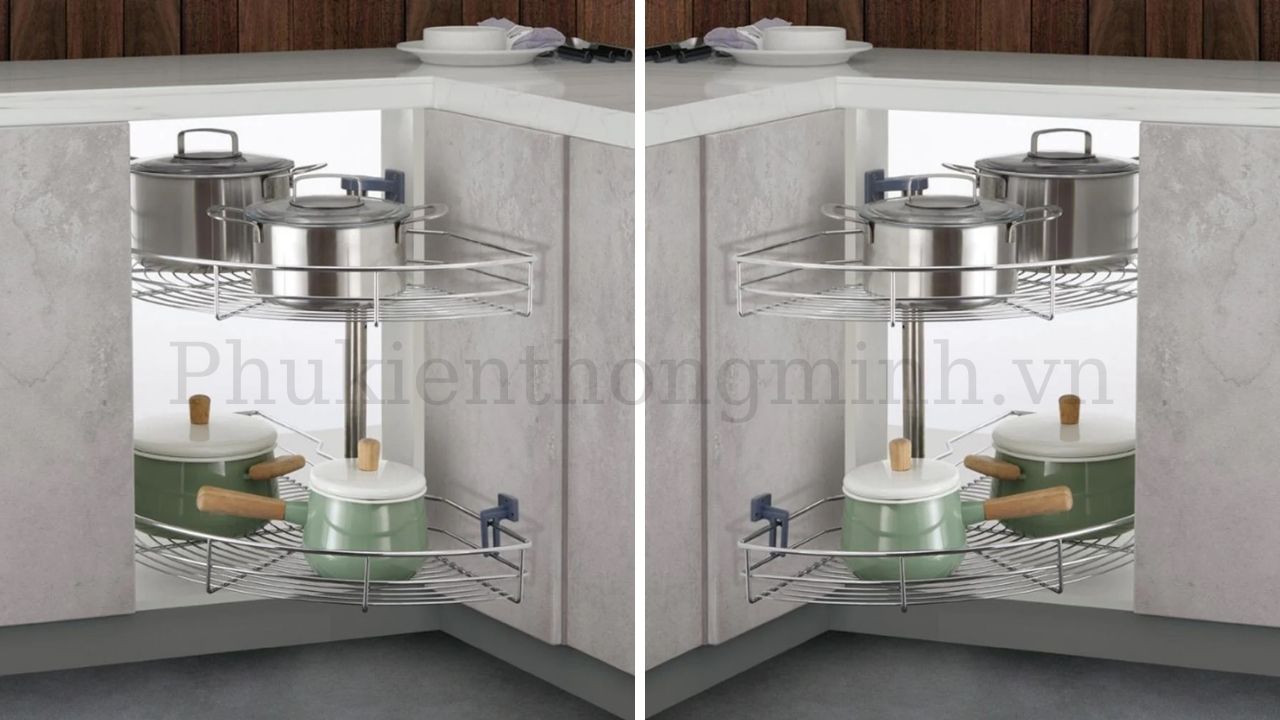 Mâm xoay Eurogold inox 201 180 độ