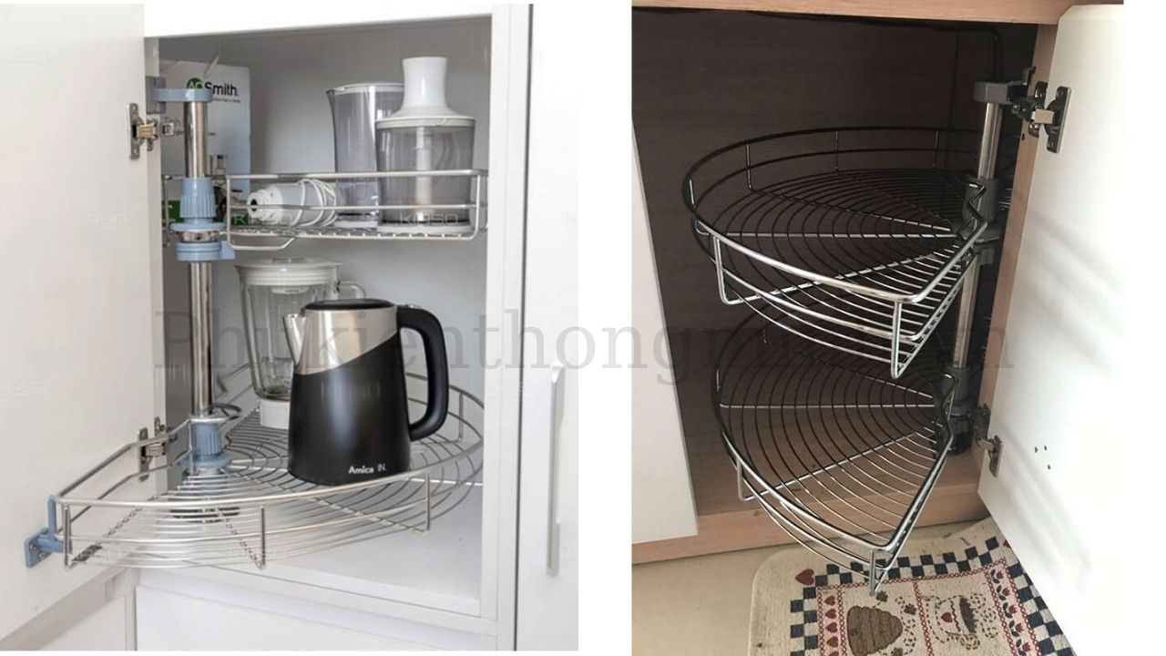 Mẫu mâm xoay 180 độ Eurogold nan inox 201 nổi bật