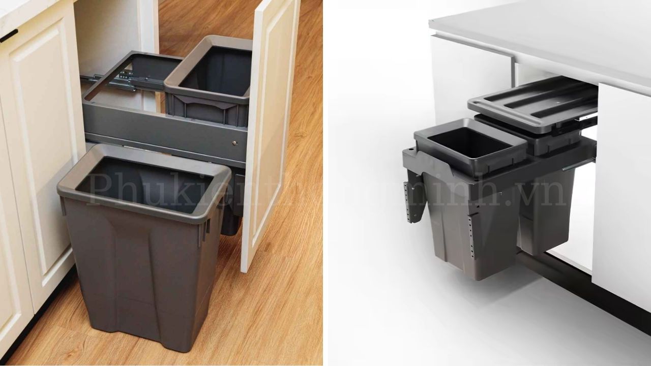 Những lưu ý khi lắp đặt và vệ sinh thùng rác đôi âm tủ Eurogold để luôn bền lâu