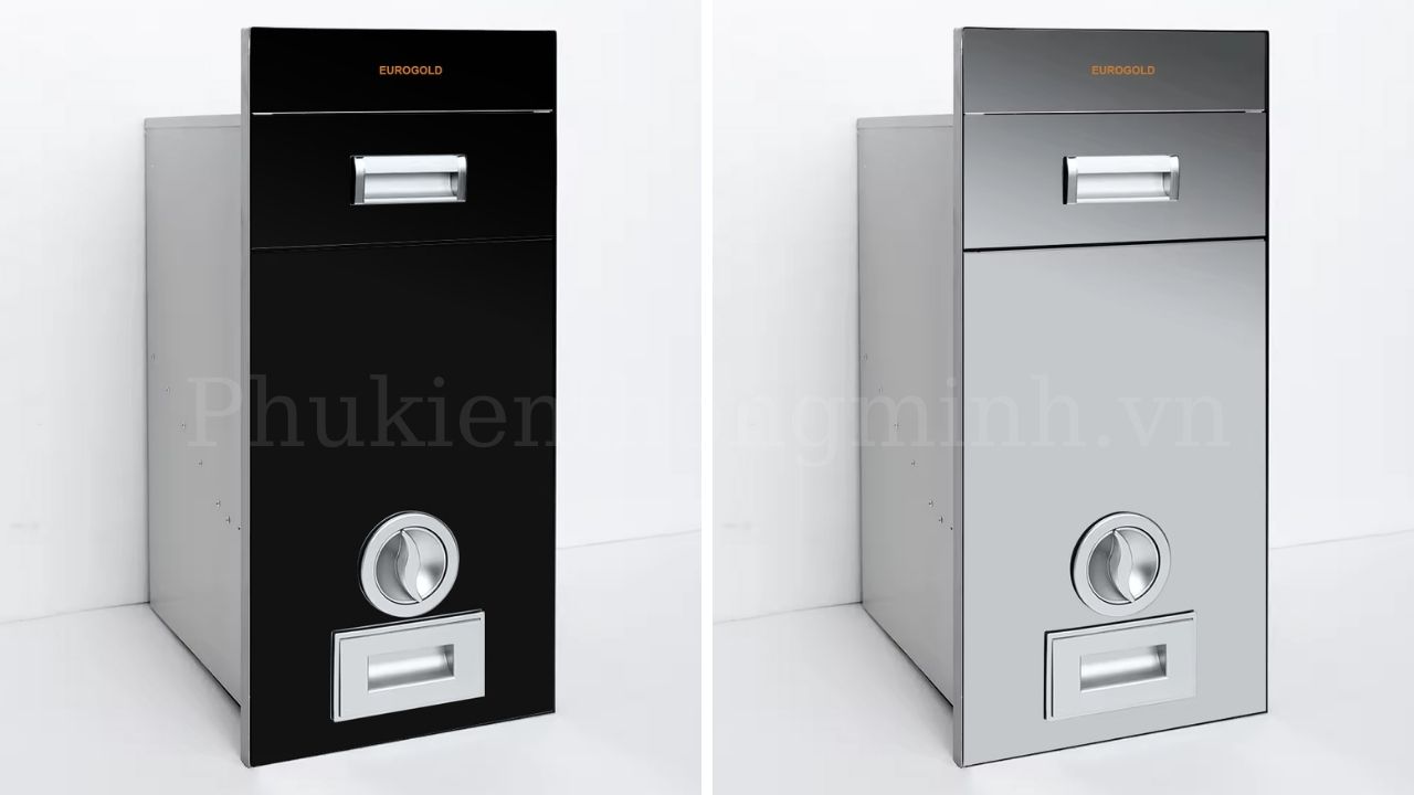 Thùng gạo gương Eurogold nút xoay C260