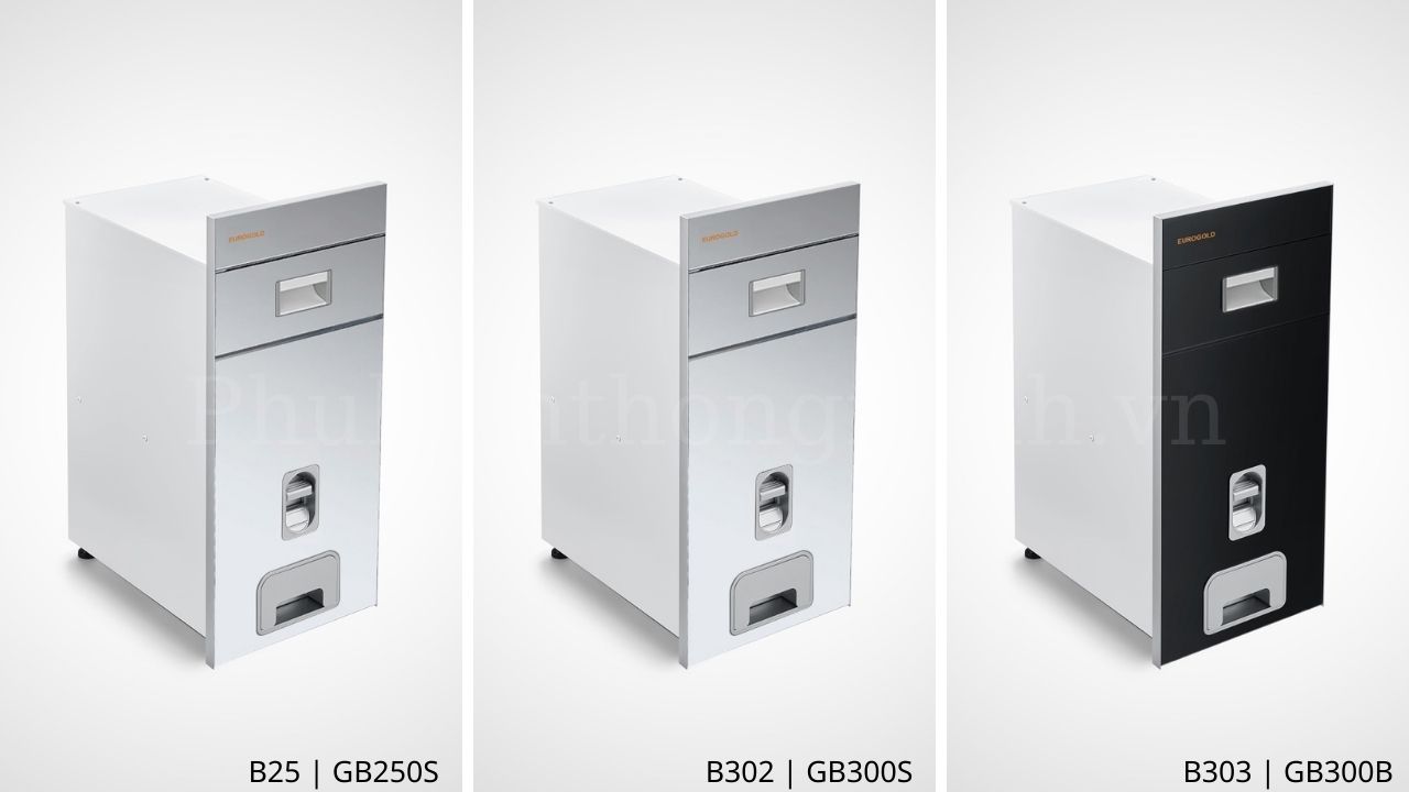 Thùng gạo mặt gương Eurogold B25, B302, B303