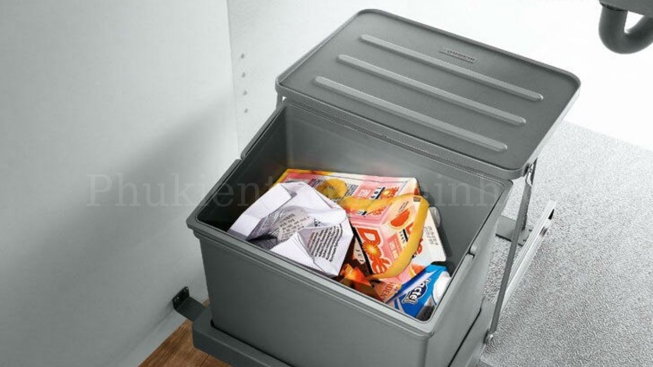 Thùng rác âm tủ 1 ngăn Eurogold