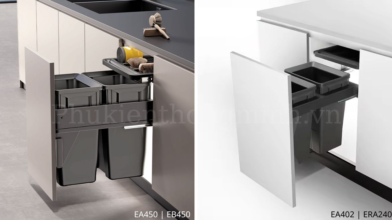 Thùng rác âm tủ cao cấp EA450 và EA402