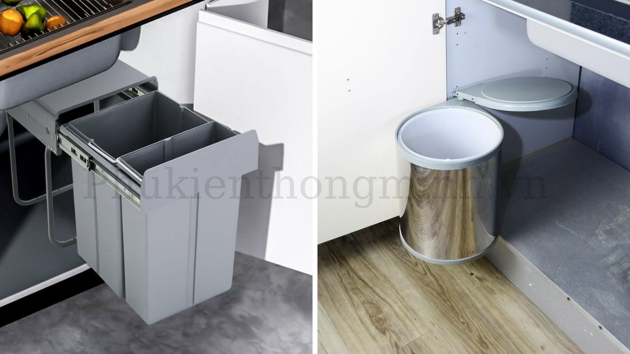 Thùng rác gắn cánh âm tủ Eurogold