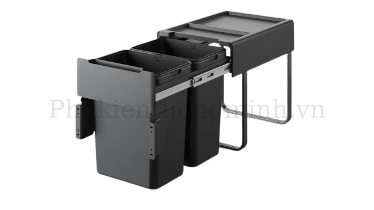 Thùng rác gắn cánh giảm chấn BR400 Eurogold