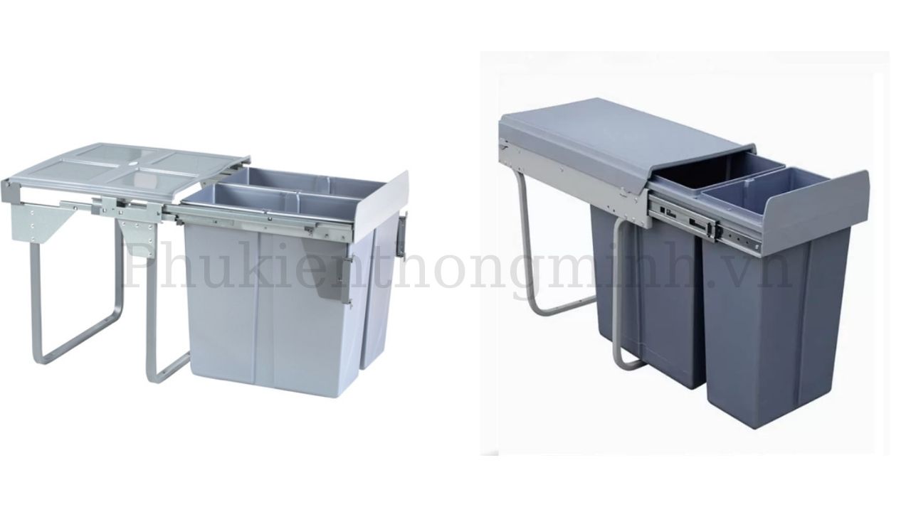 Thùng rác gắn cánh giảm chấn