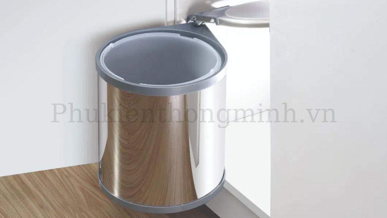 Thùng rác tròn gắn cánh mã ERT103