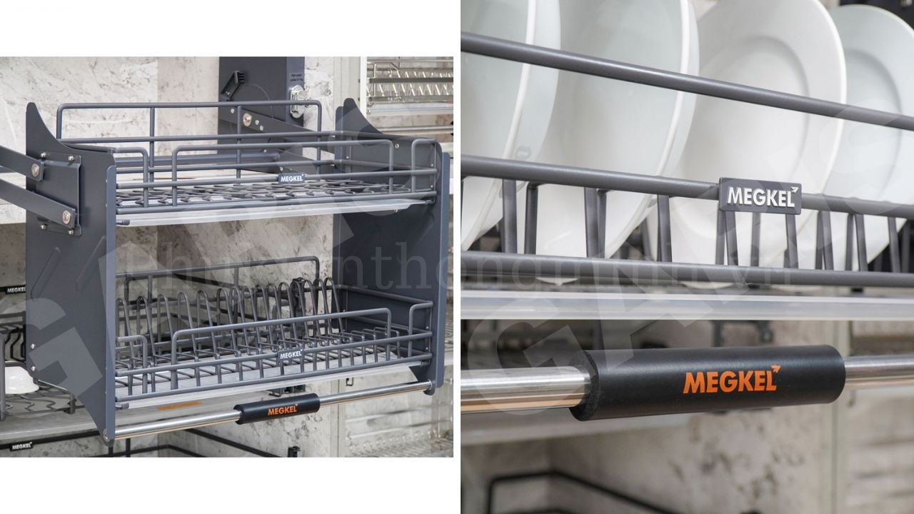 Trải nghiệm công năng tuyệt vời của giá bát nâng hạ nan quả trám phủ Nano