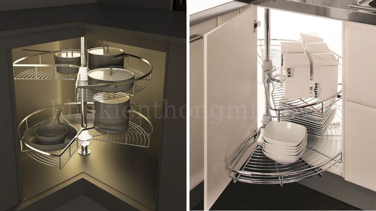 Trải nghiệm nội trợ chuyên nghiệp hơn với mâm xoay góc tủ Eurogold