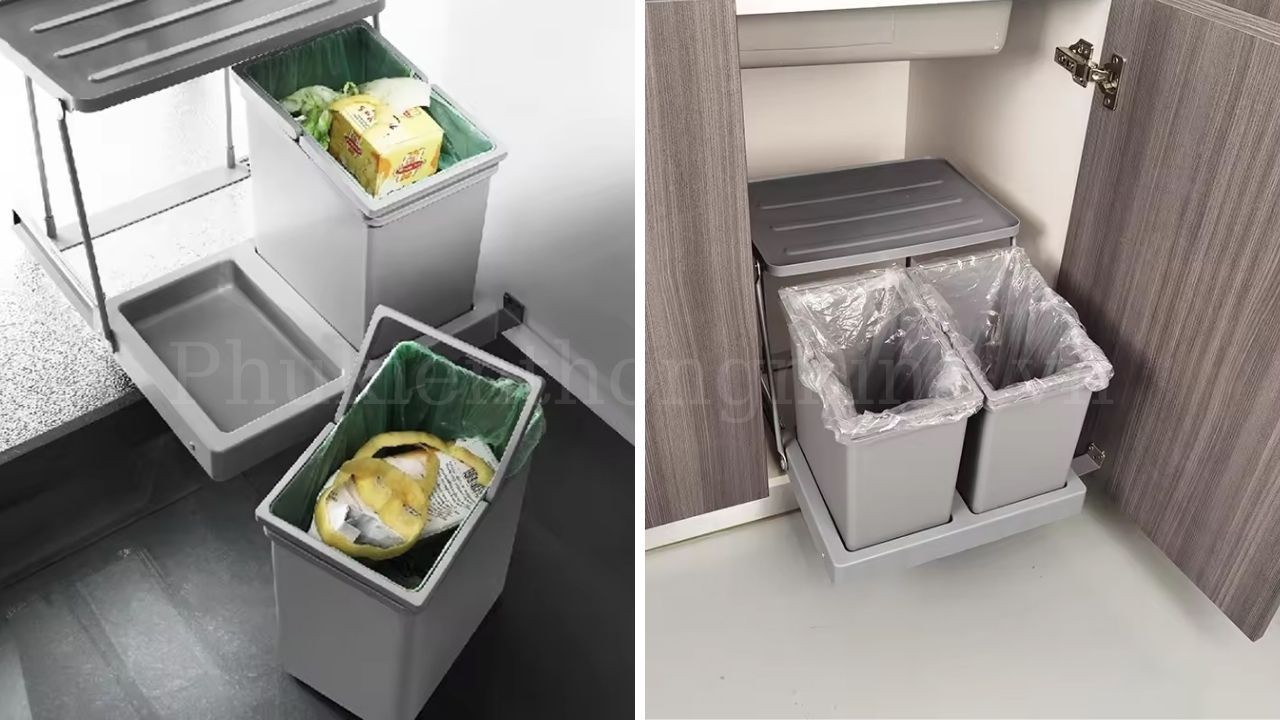Trải nghiệm tiện nghi vượt trội khi lắp đặt thùng rác thông minh trong bếp