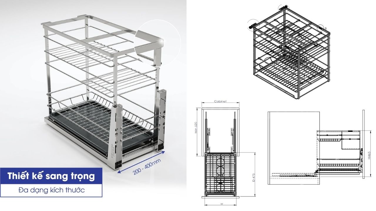 Trải nghiệm vận hành tĩnh lặng nhờ bộ ray giảm chấn chịu tải trọng lớn
