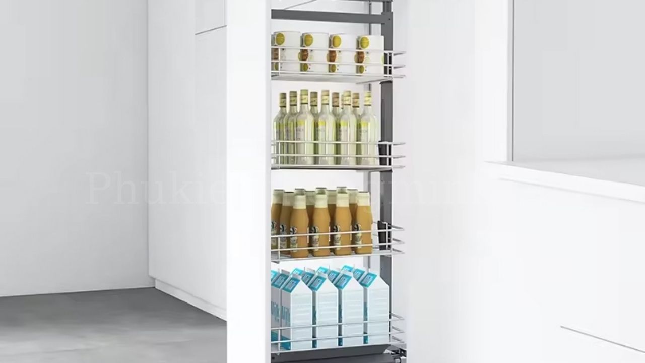 Tủ đồ khô 4 tầng cánh rút Eurogold Inox 201