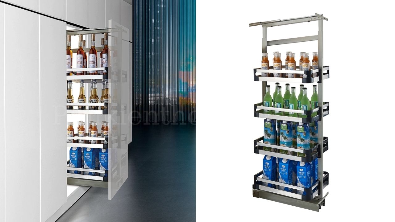 Tủ đồ khô 4 tầng cánh rút Eurogold M030440