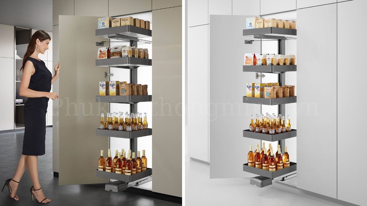 Tủ đồ khô 5 tầng âm tủ Eurogold