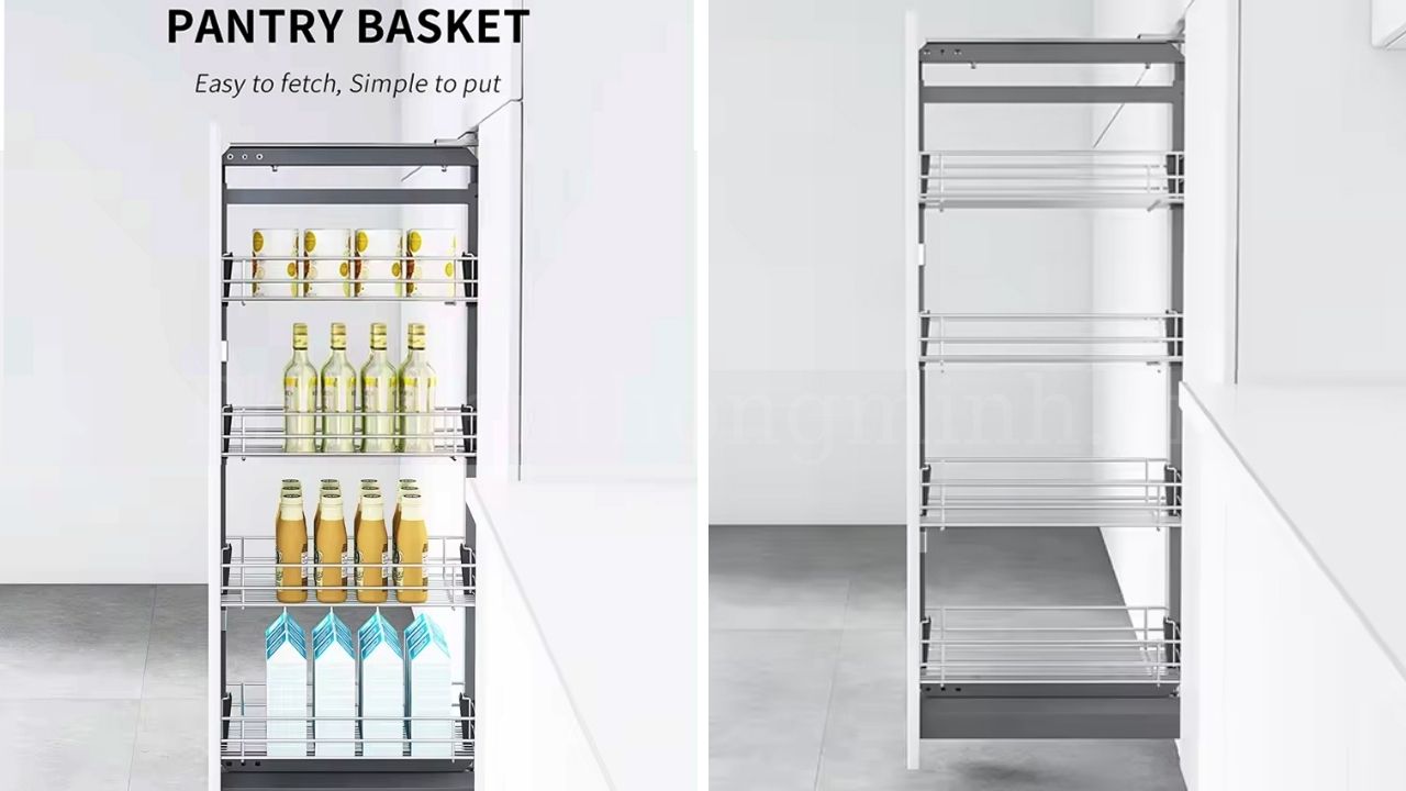 Tủ đồ khô inox 201 4 tầng cánh rút EG90440S